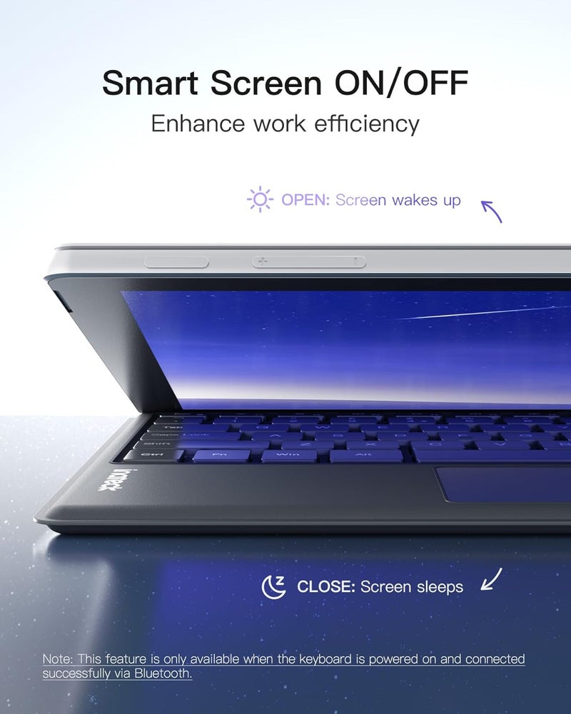 Inateck Surface Pro 7 Keyboard with Precision Touchpad, Bluetooth 5.3, 7-Color Backlight, Compatible with Surface Pro 7/7+/6/5/4, KB02027 - Image 4